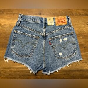 NWT Levi 501 A High Rise Jean Shorts